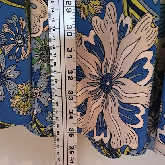 Roz & Ali Floral Dress Size 8 Sleeveless Cottage Romantic Midi 70s Boho - Picture 9 of 9